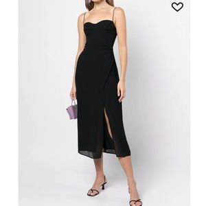 NWT Reformation Kourtney Dress size 10 Black